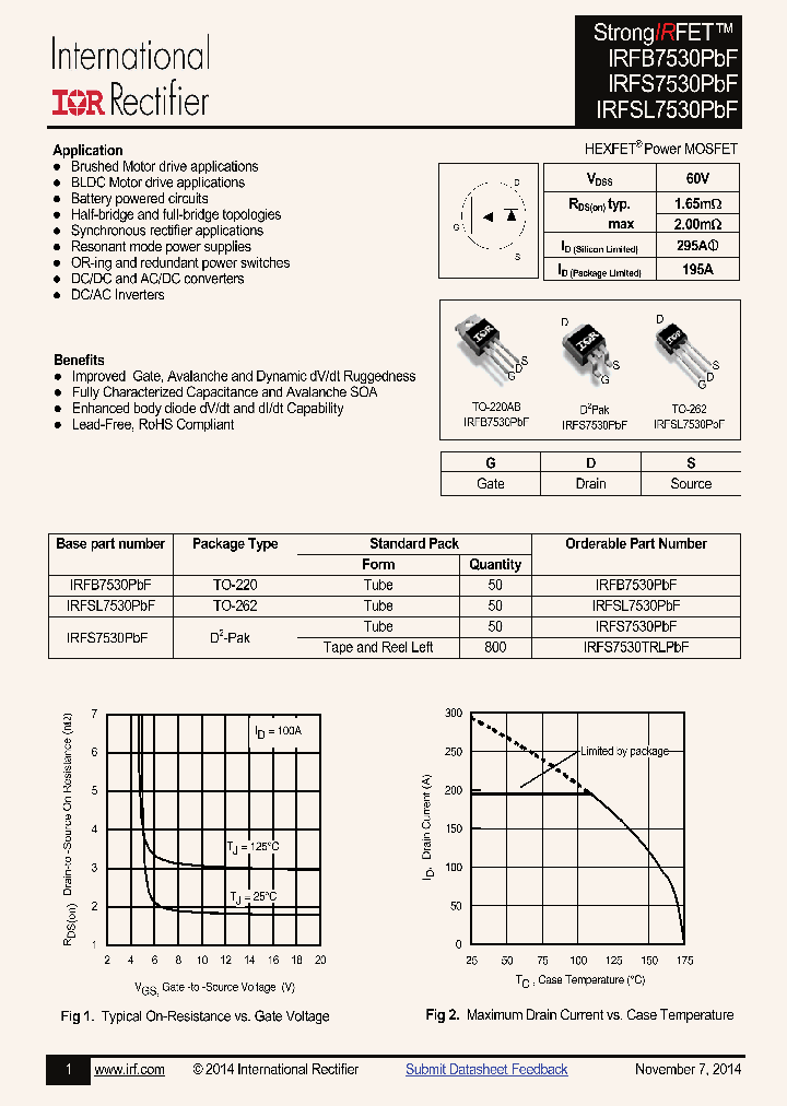 IRFS7530PBF_8354658.PDF Datasheet