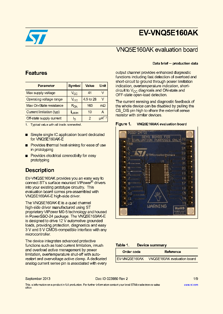 EV-VNQ5E160AK_8355851.PDF Datasheet