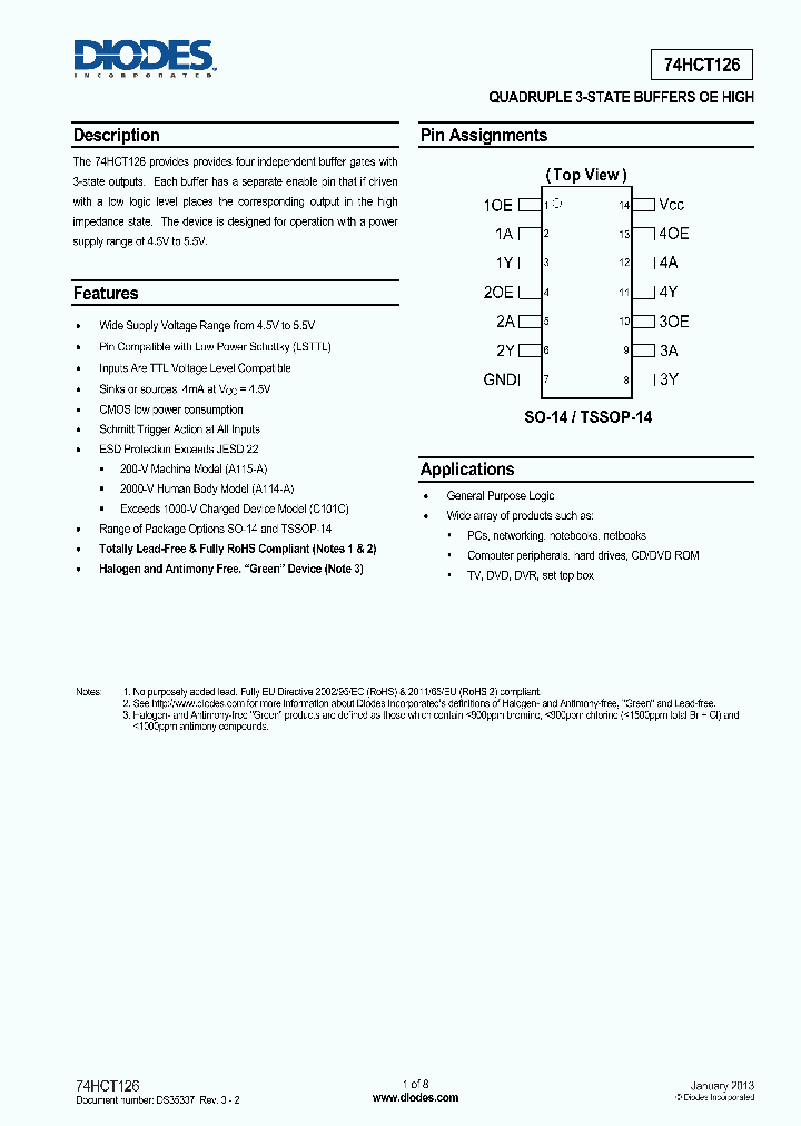 74HCT126S14-13_8357960.PDF Datasheet