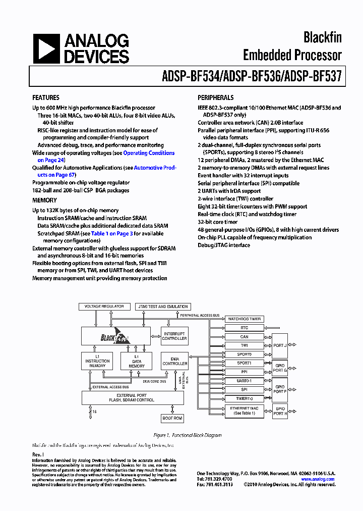 ADSP-BF534_8358486.PDF Datasheet