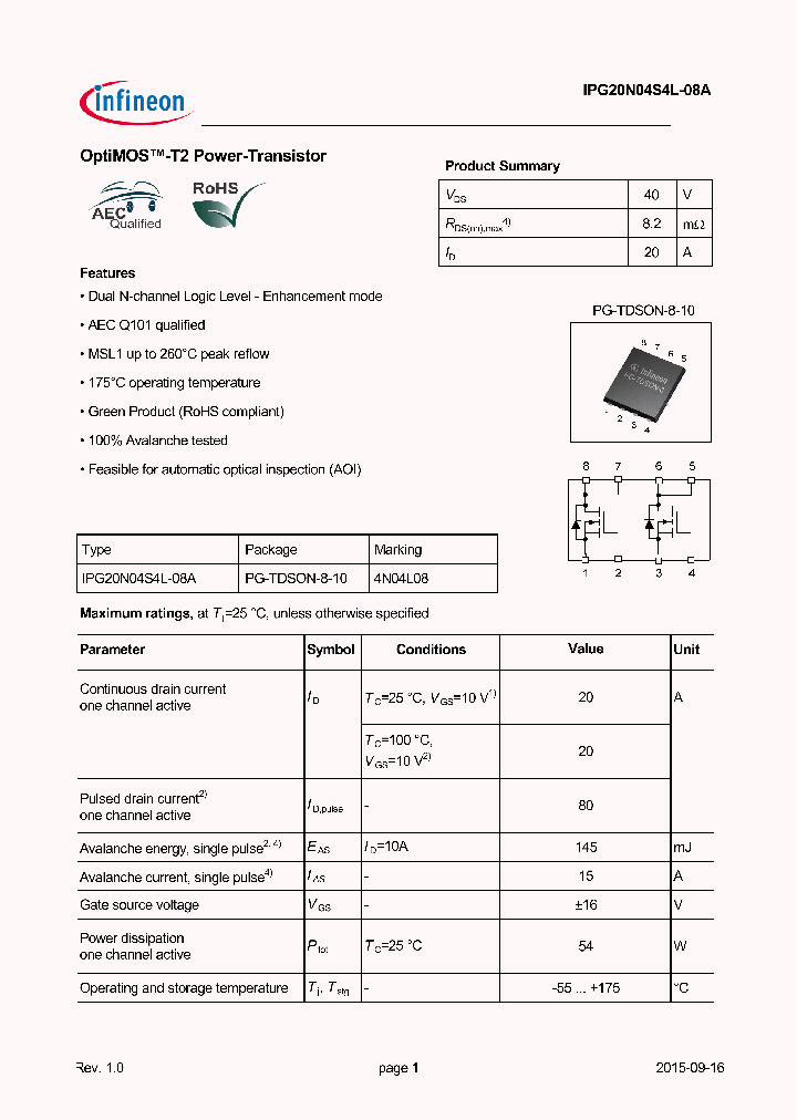 IPG20N04S4L-08A_8361210.PDF Datasheet