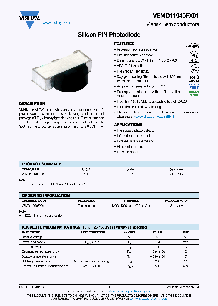 VEMD11940FX01_8361781.PDF Datasheet