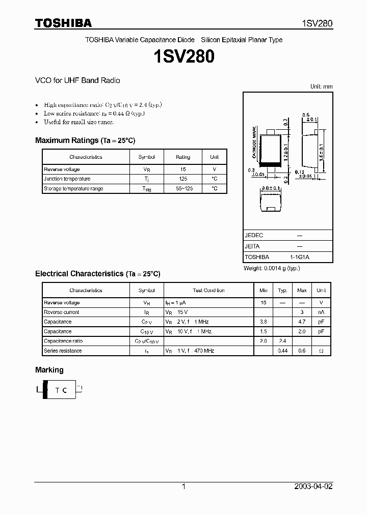 1SV280_8362133.PDF Datasheet