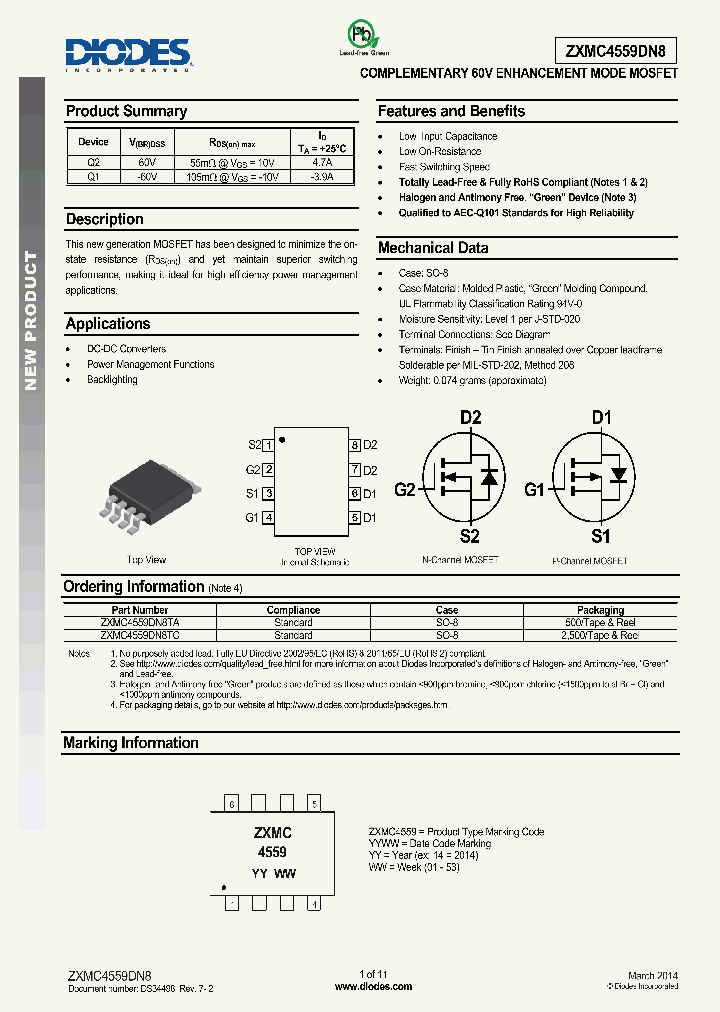 ZXMC4559DN8TA_8362605.PDF Datasheet