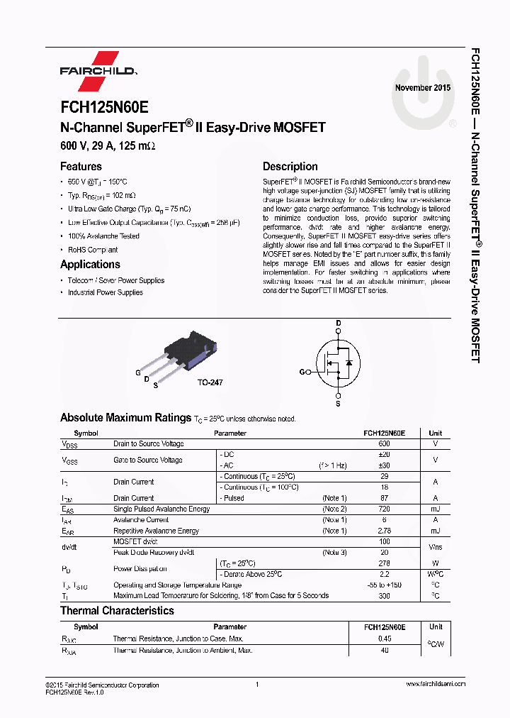 FCH125N60E_8365398.PDF Datasheet