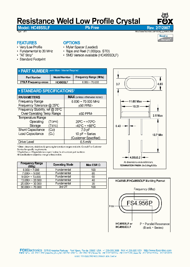 HC49SSLF_8371113.PDF Datasheet