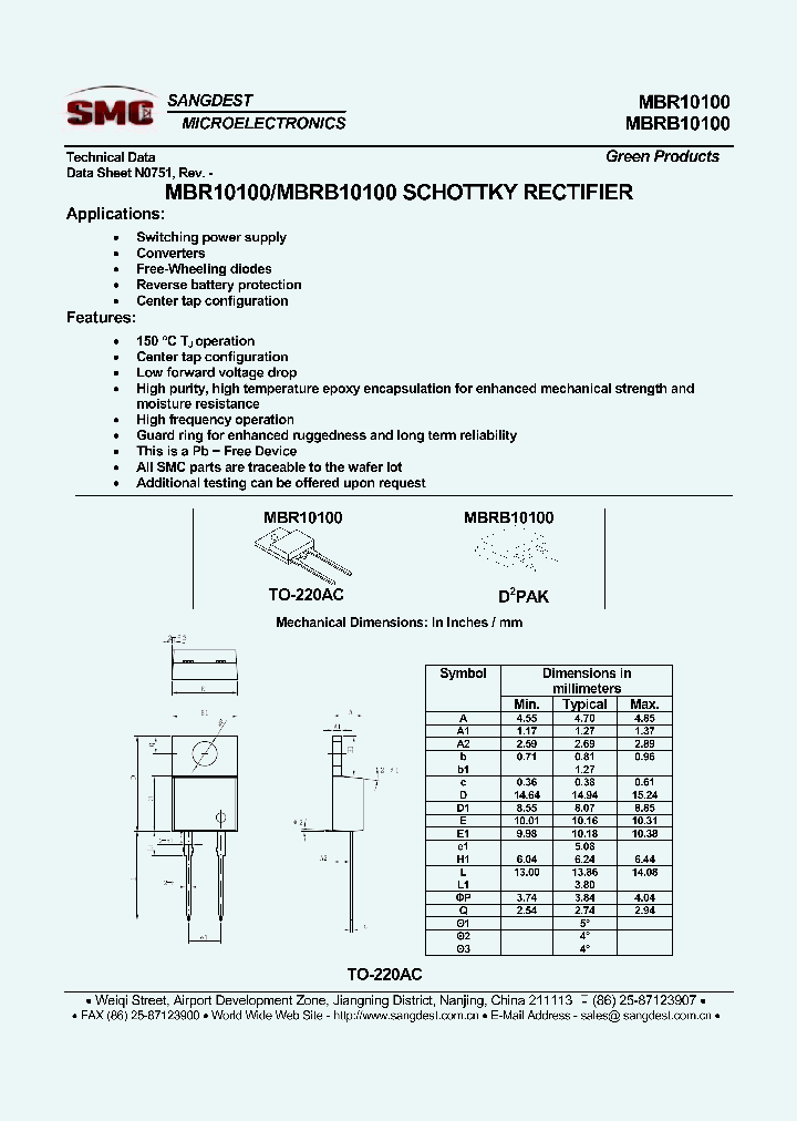 MBRB10100_8371512.PDF Datasheet