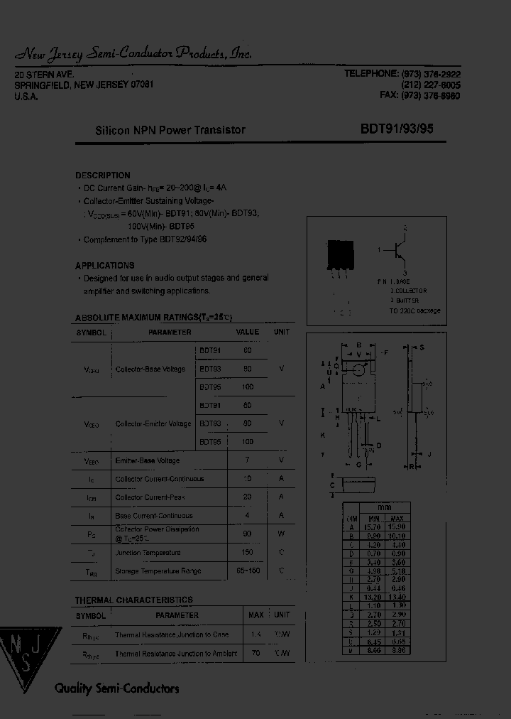 BDT95_8372285.PDF Datasheet