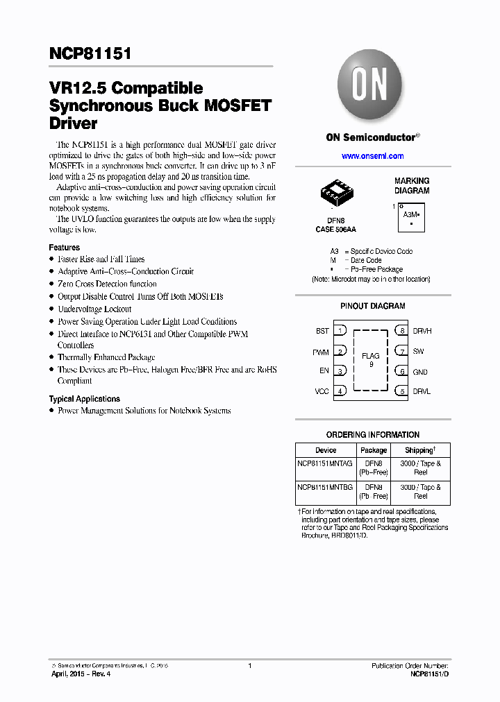 NCP81151_8375073.PDF Datasheet