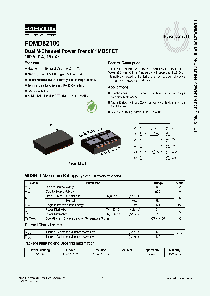 FDMD82100_8376174.PDF Datasheet