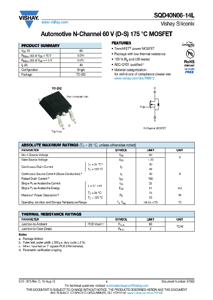 SQD40N06-14L-15_8377337.PDF Datasheet