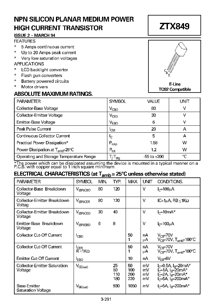 ZTX849_8385320.PDF Datasheet