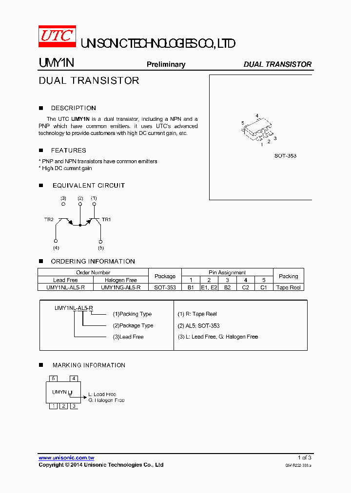 UMY1N_8386129.PDF Datasheet