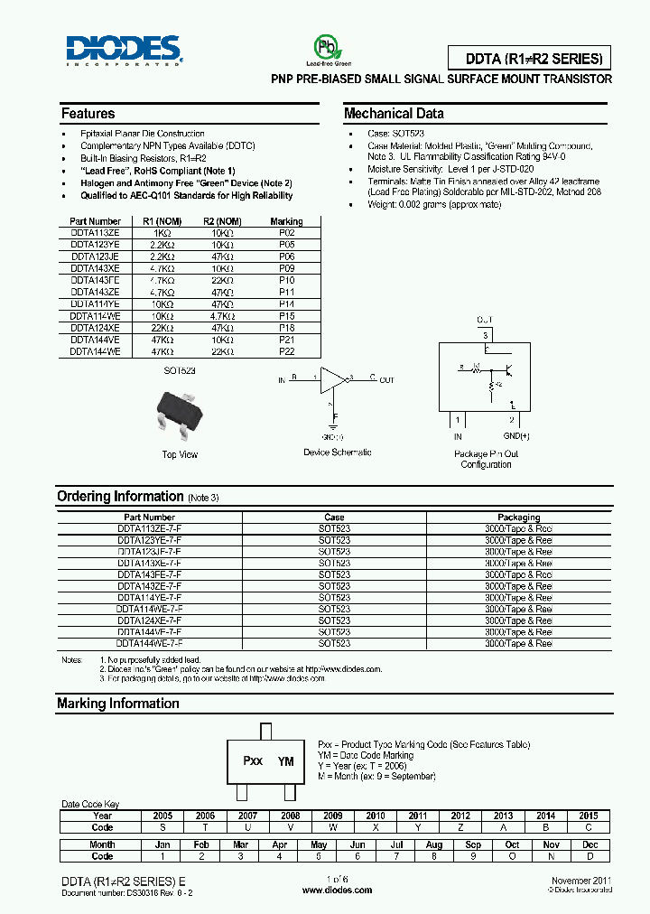 DDTA144WE-7-F_8387308.PDF Datasheet