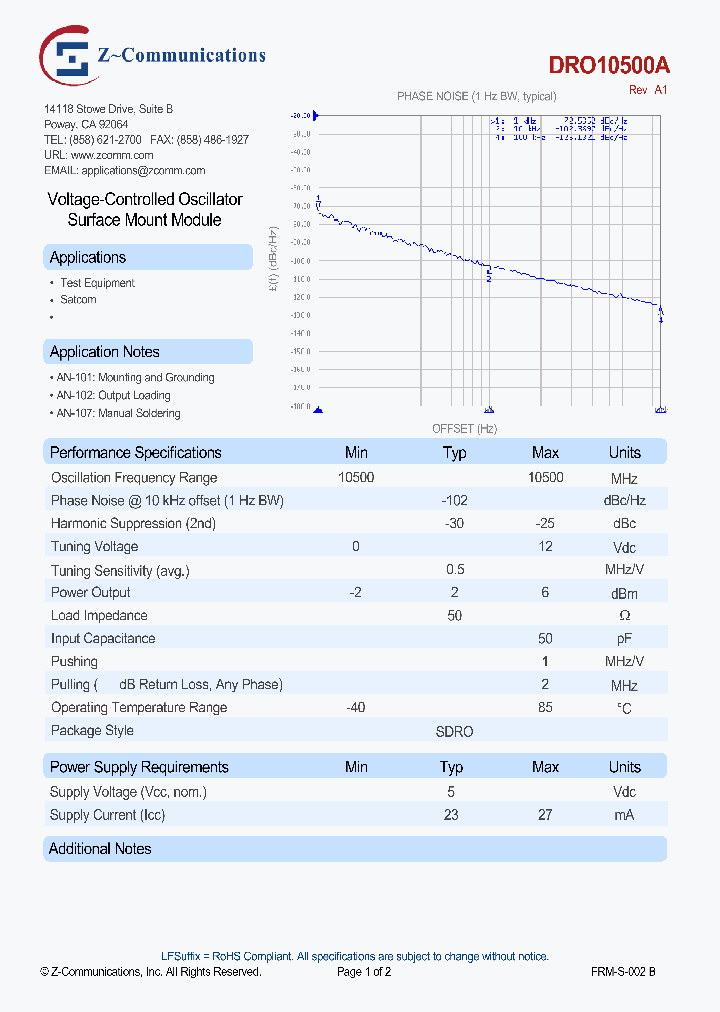 DRO10500A_8390487.PDF Datasheet