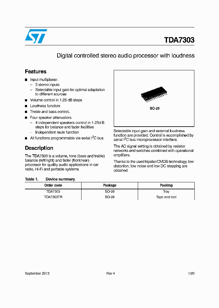 TDA7303_8390711.PDF Datasheet