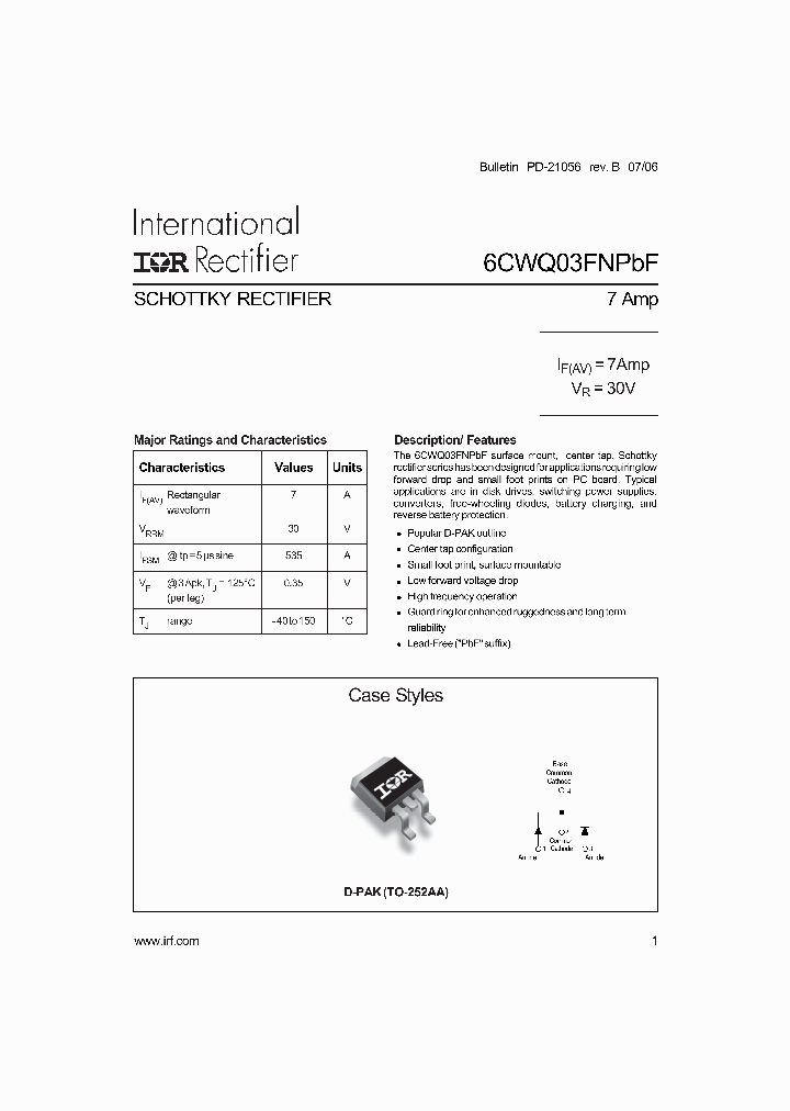 6CWQ03FNPBF_8393336.PDF Datasheet