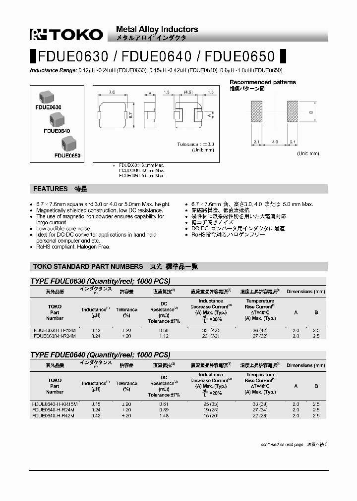 FDUE0630_8393484.PDF Datasheet