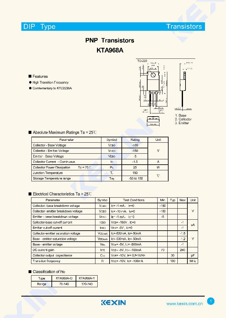 KTA968A_8394109.PDF Datasheet