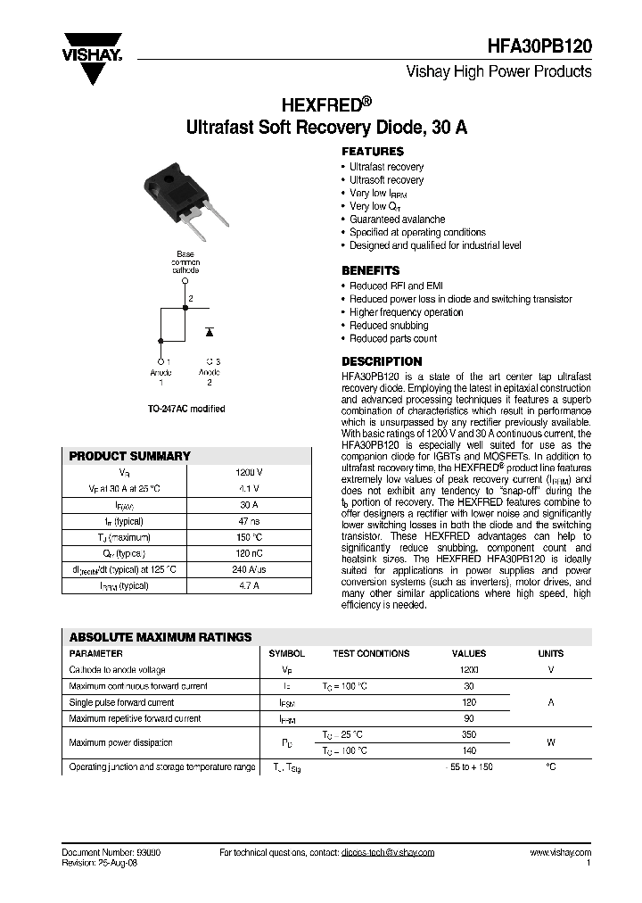 HFB30PB120_8394871.PDF Datasheet