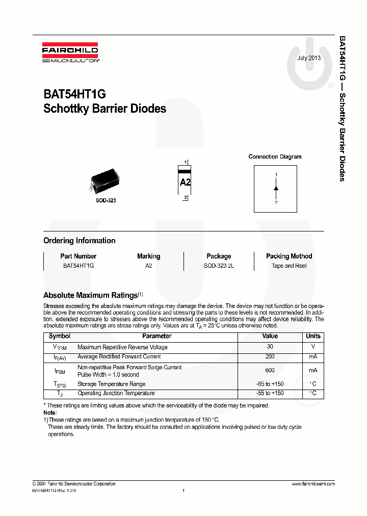 BAT54HT1G-13_8404405.PDF Datasheet