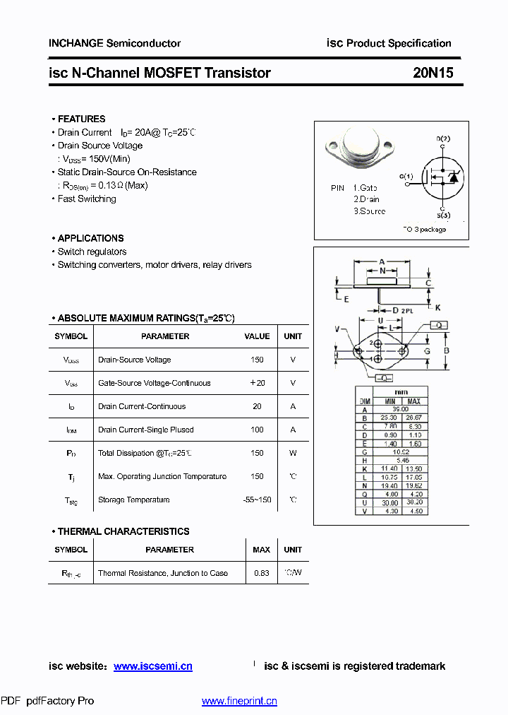 20N15_8408281.PDF Datasheet