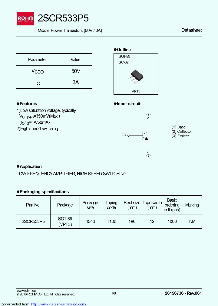 2SCR533P5T100_8415640.PDF Datasheet