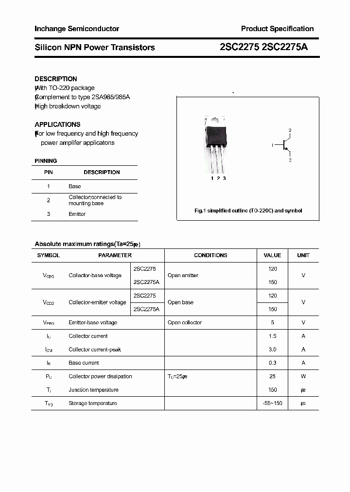 2SC2275A_8418695.PDF Datasheet