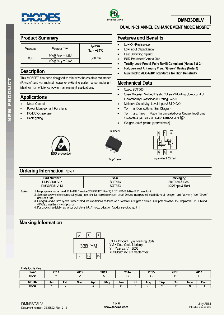 DMN33D8LV-13_8420173.PDF Datasheet