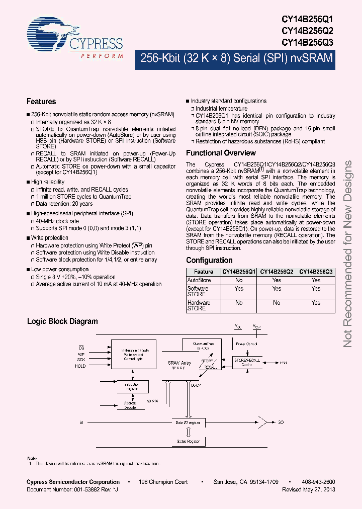 CY14B256Q2-LHXI_8420284.PDF Datasheet
