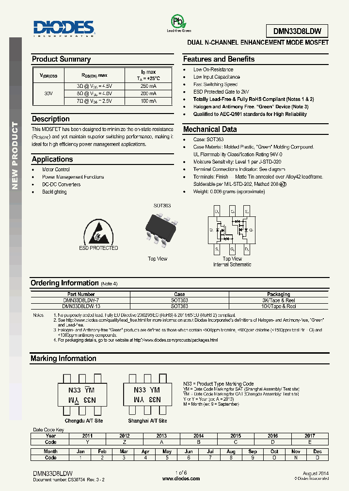 DMN33D8LDW-7_8423460.PDF Datasheet