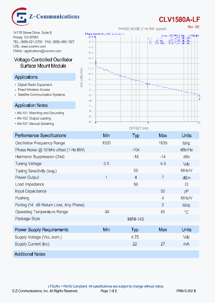 CLV1580A-LF-14_8427596.PDF Datasheet