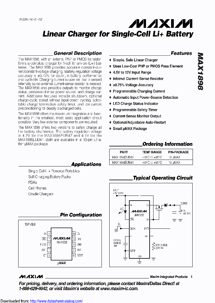 MAX1898EUB42T_8429733.PDF Datasheet