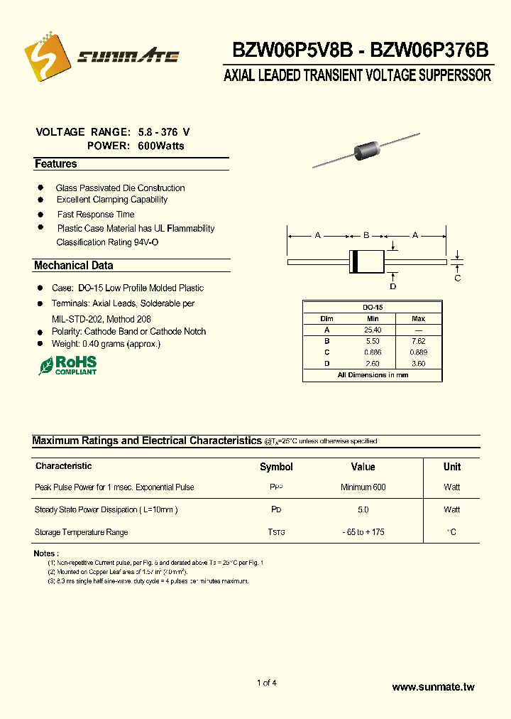 BZW06P7V0B_8437435.PDF Datasheet