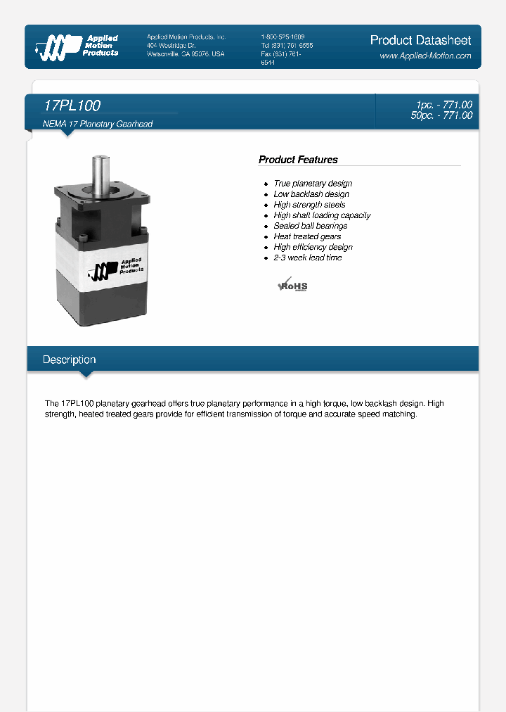 17PL100_8438657.PDF Datasheet
