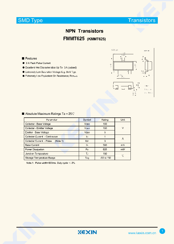 FMMT625-15_8444421.PDF Datasheet