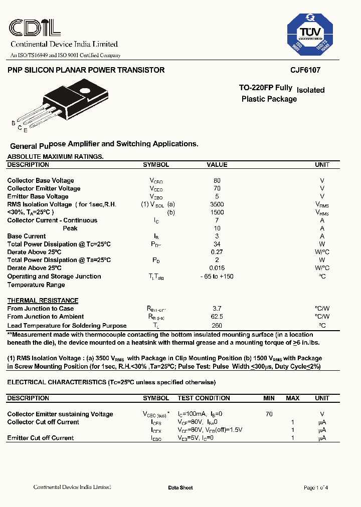 CJF6107_8440514.PDF Datasheet