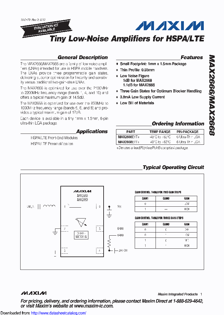 MAX2666EYT_8446065.PDF Datasheet