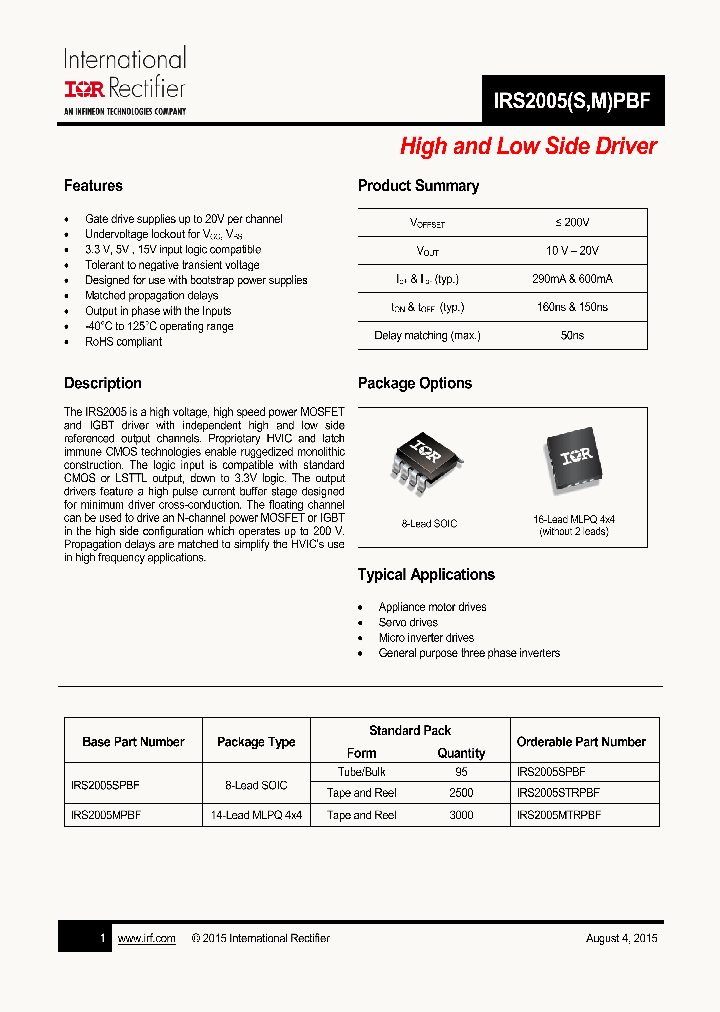 IRS2005STRPBF_8459983.PDF Datasheet