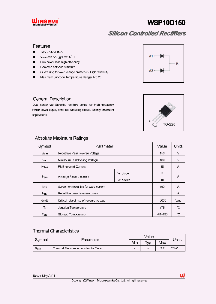 WSP10D150_8460969.PDF Datasheet