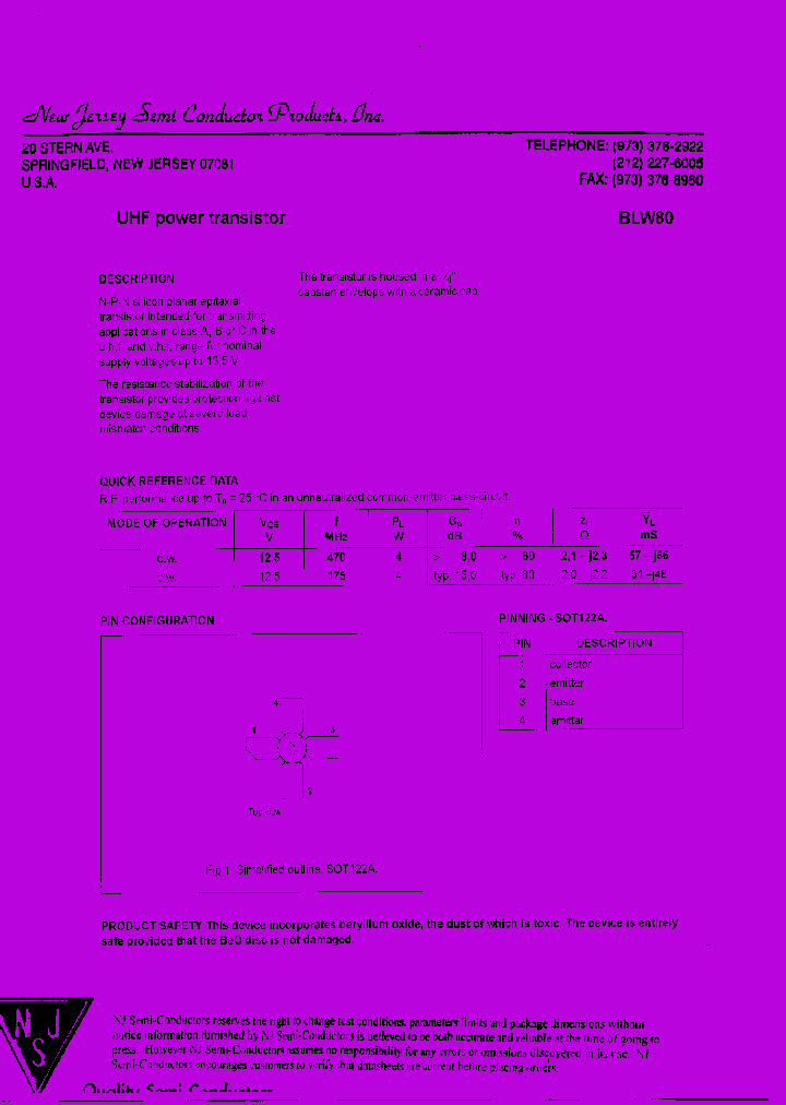 BLW80_8460389.PDF Datasheet