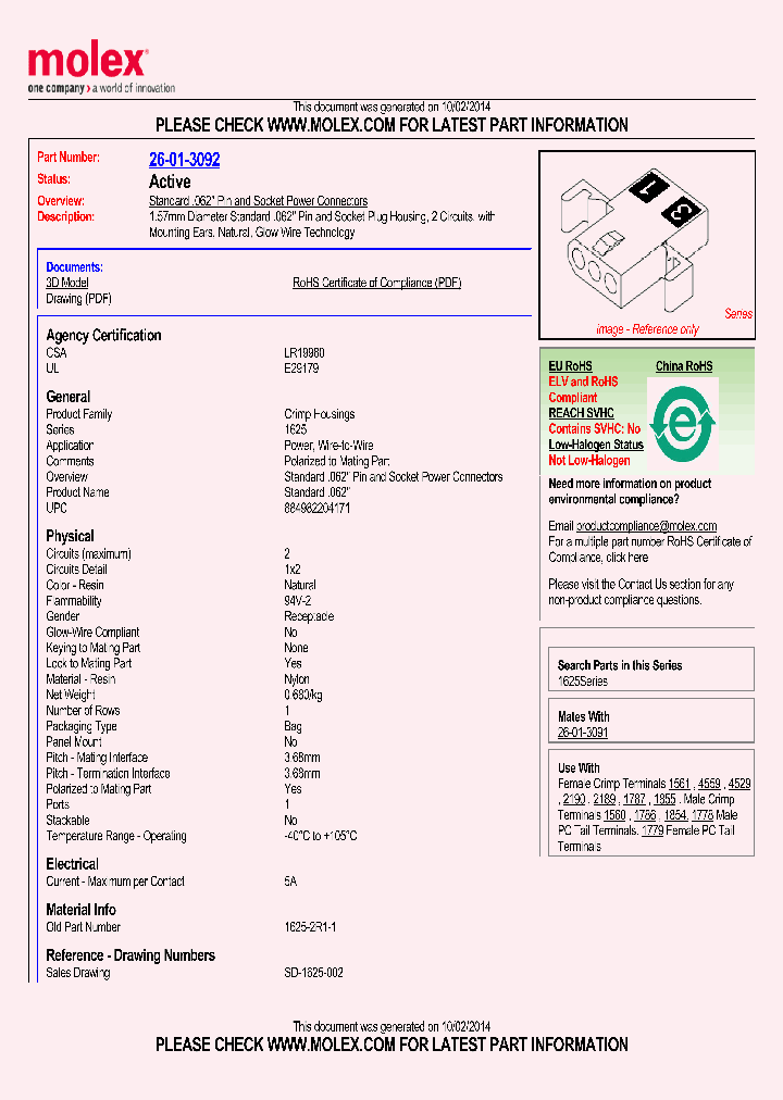 26-01-3092_8463925.PDF Datasheet