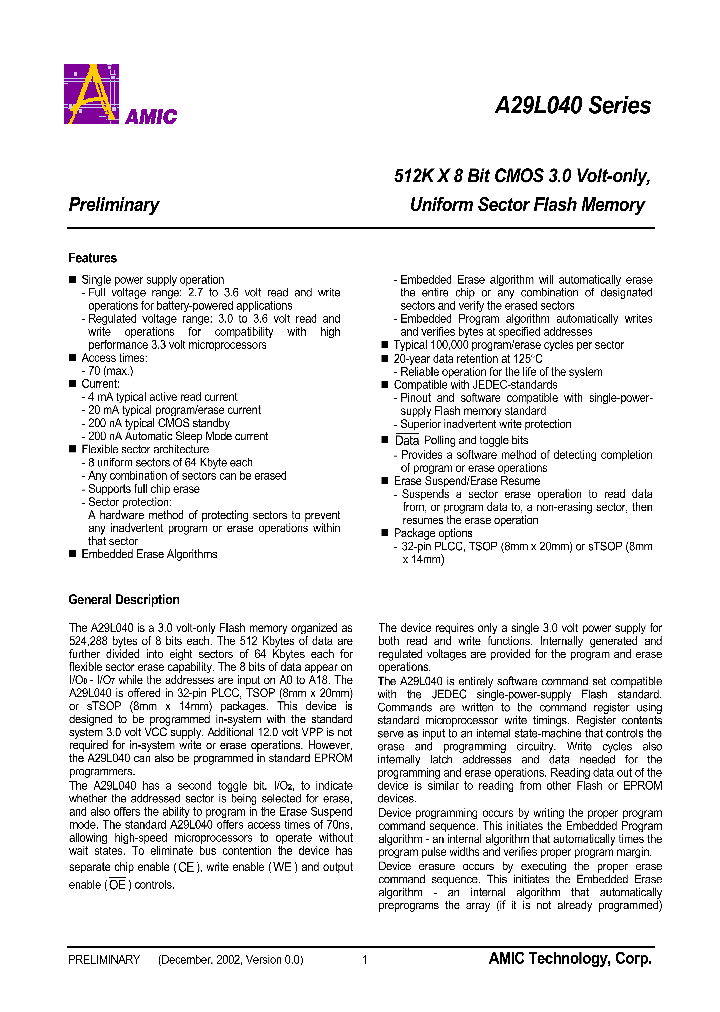 A29L040SERIES_8466425.PDF Datasheet