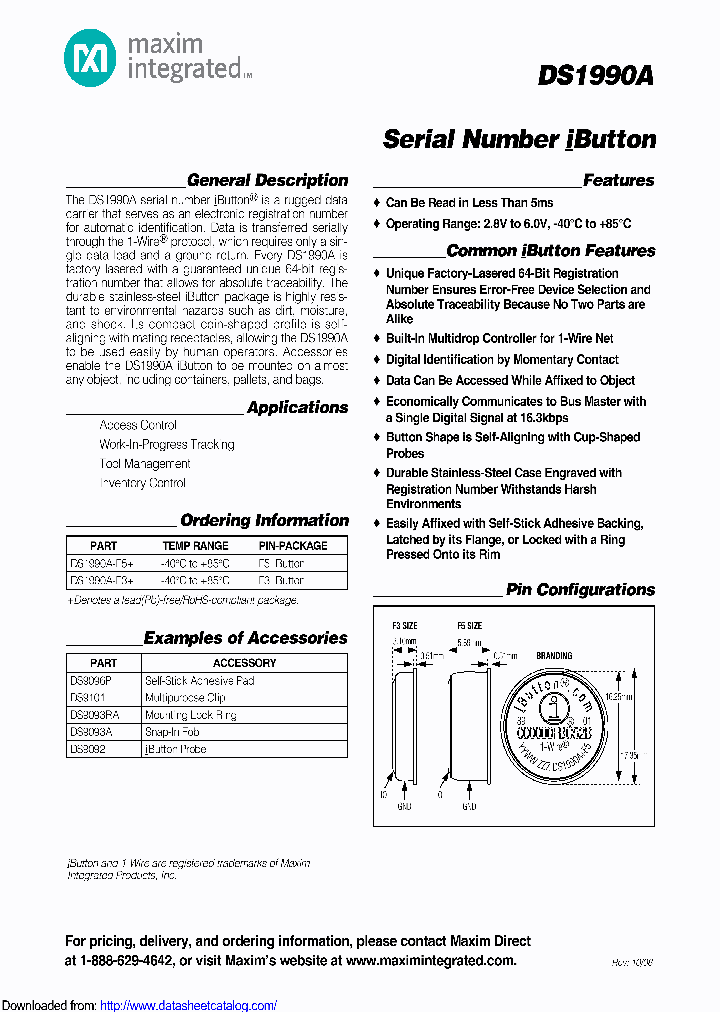 DS1990A-F5-ECB_8467610.PDF Datasheet