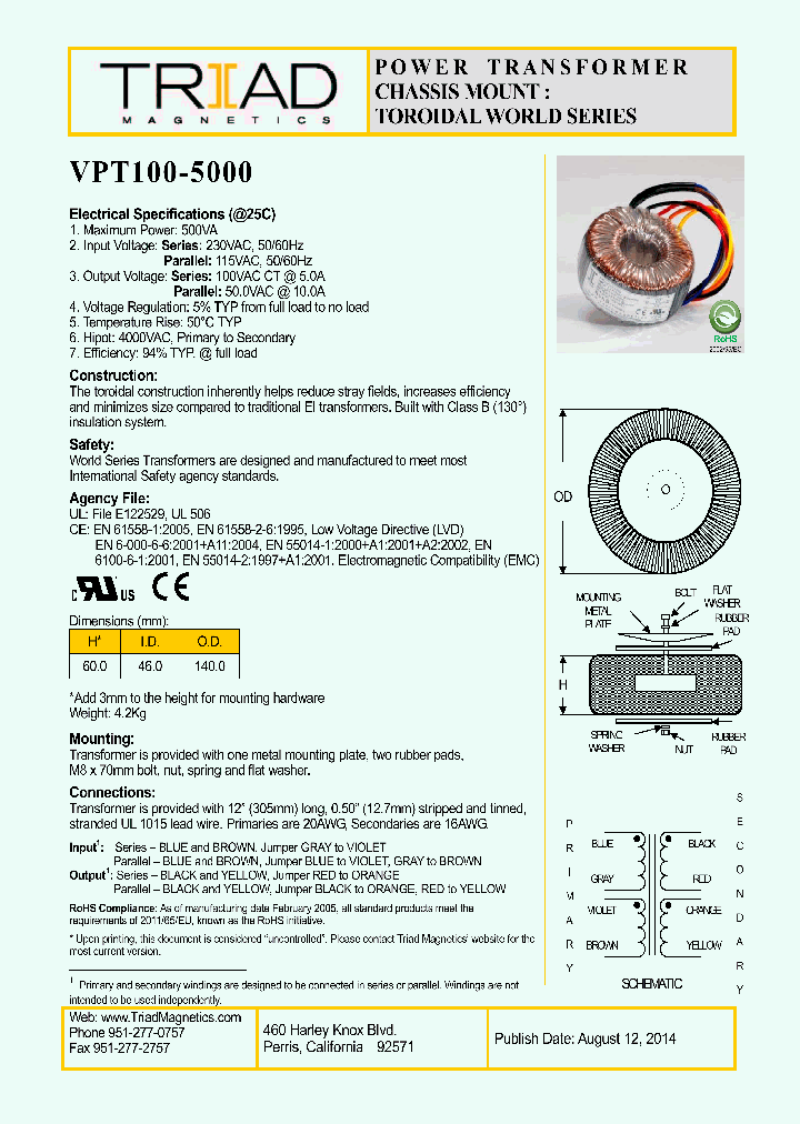 VPT100-5000_8469389.PDF Datasheet