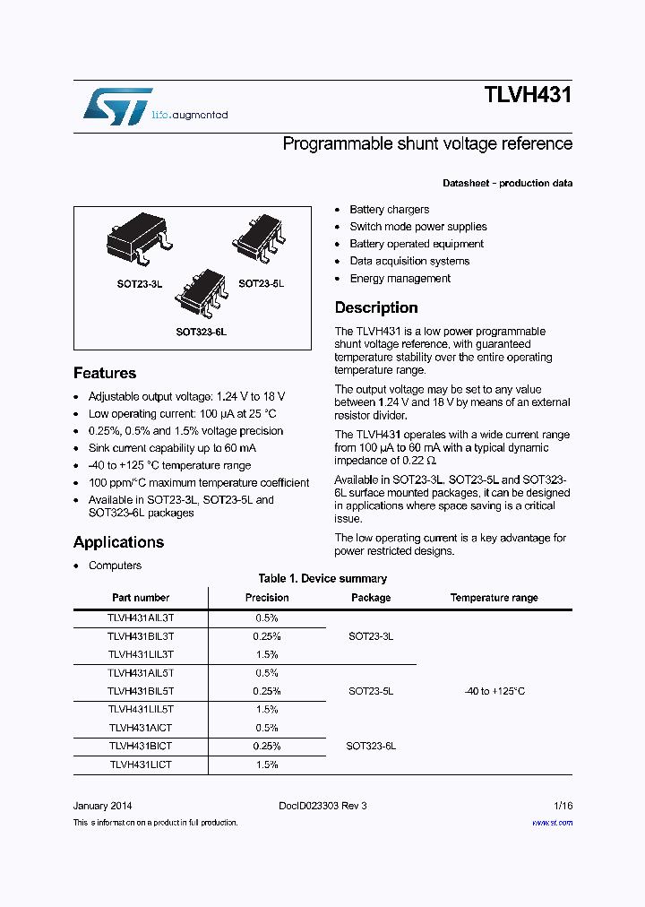 TLVH431_8478916.PDF Datasheet