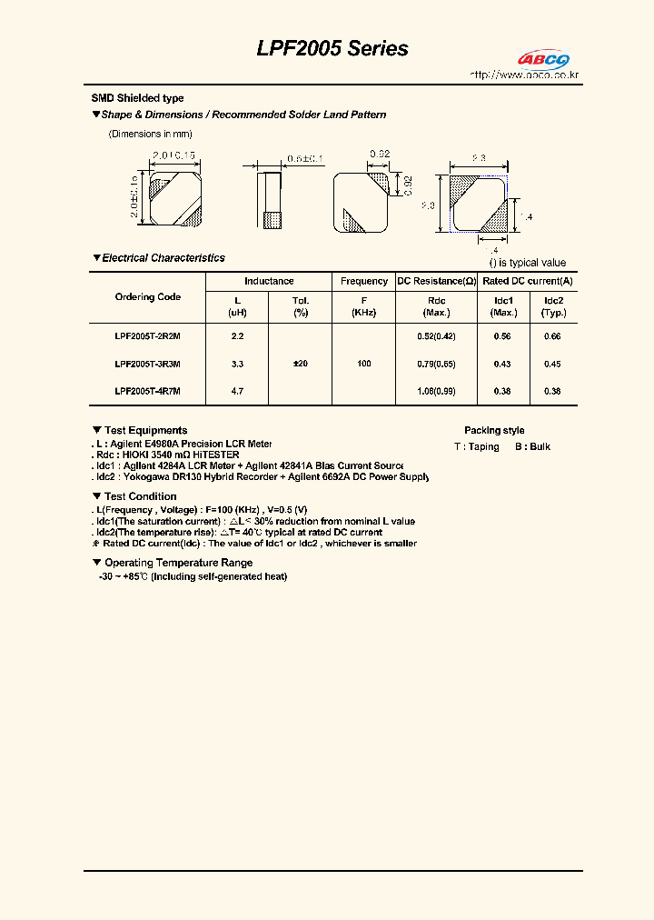 LPF2005T-4R7M_8481375.PDF Datasheet