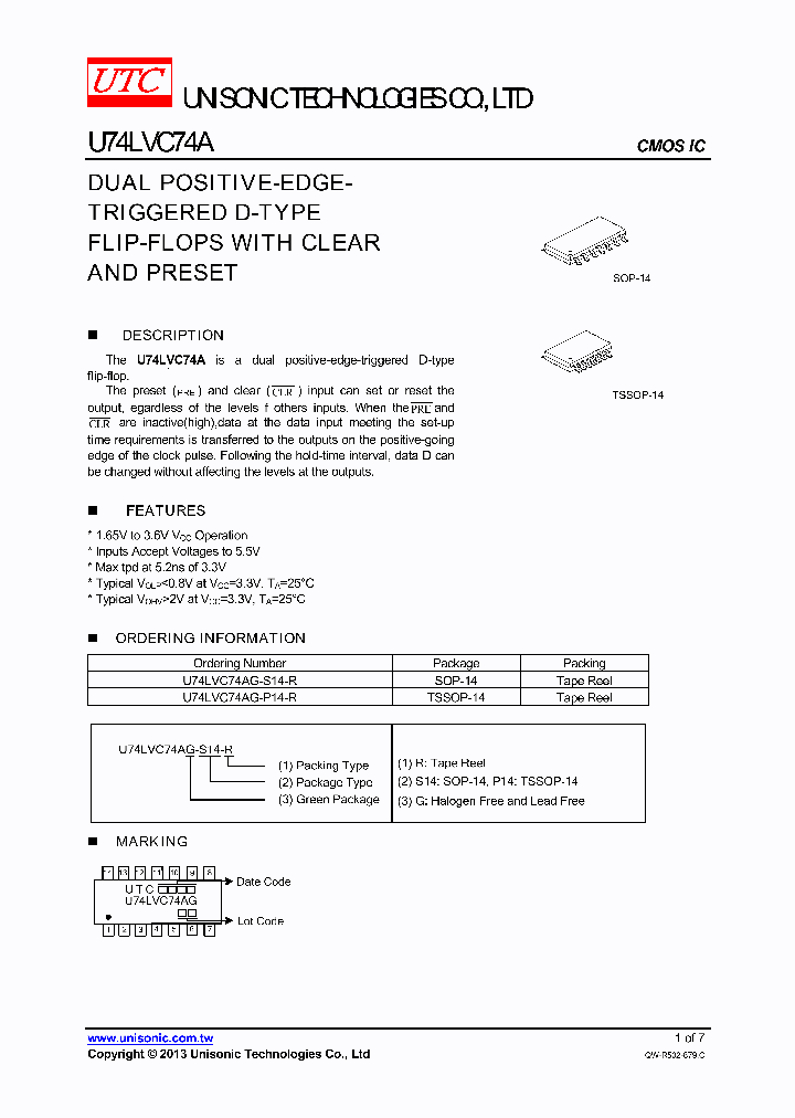 U74LVC74AG-S14-R_8480898.PDF Datasheet