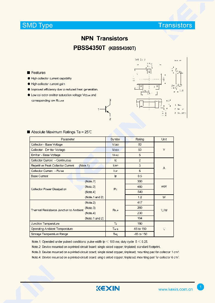 PBSS4350T-3-15_8481192.PDF Datasheet