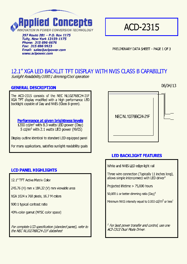 ACD-2315_8486098.PDF Datasheet